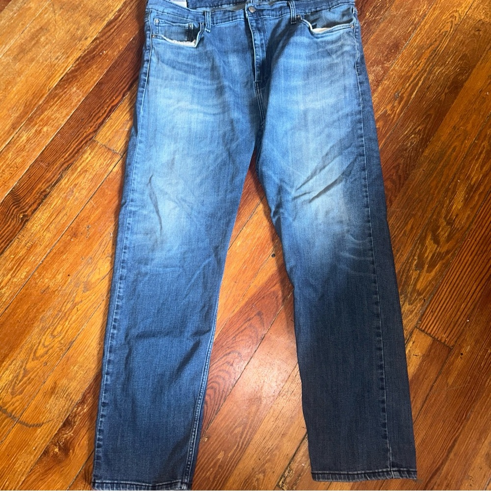 Levi's Men’s Blue Straight Jeans Classic Style Stretch Distressed Size 42 /34